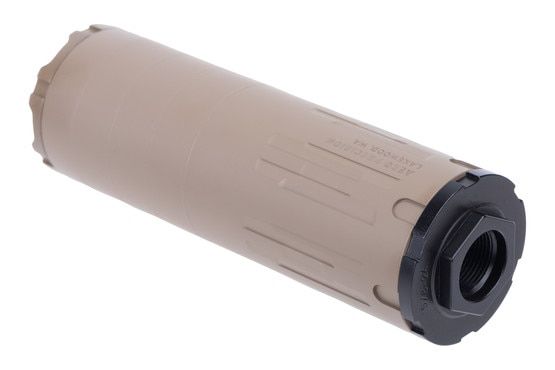 Aero Precision FDE LAHAR-30K Suppressor has 1 3/8x24 threads